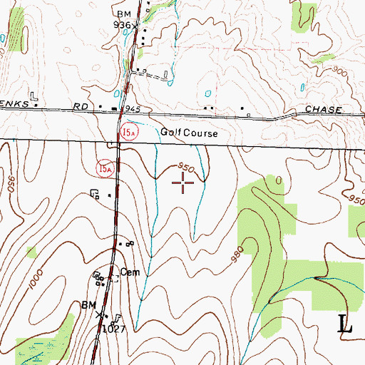 Topographic Map of Lima Golf and Country Club, NY
