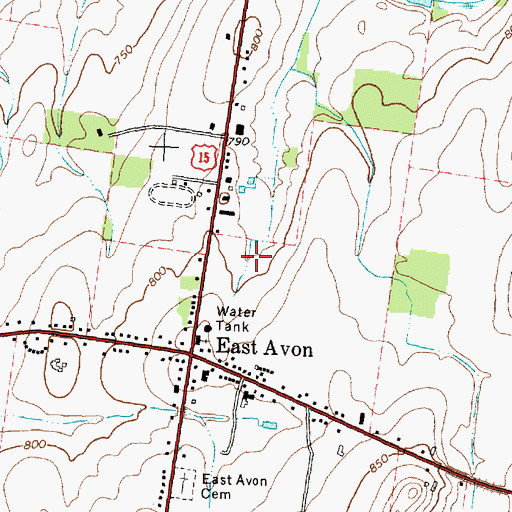 Topographic Map of Crossroads Commerce Park, NY