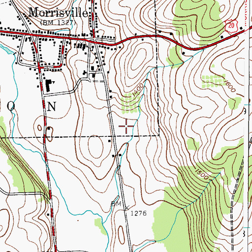 Topographic Map of Crouse Community Center Nursing Home, NY