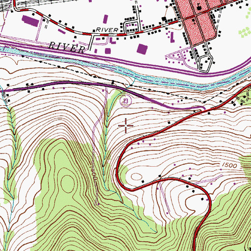 Topographic Map of Hampshire House Assisted Living Center, NY