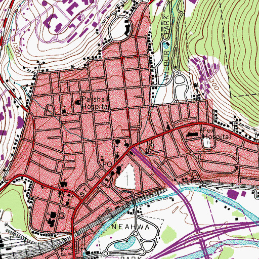 Topographic Map of Robynwood Home for Adults, NY