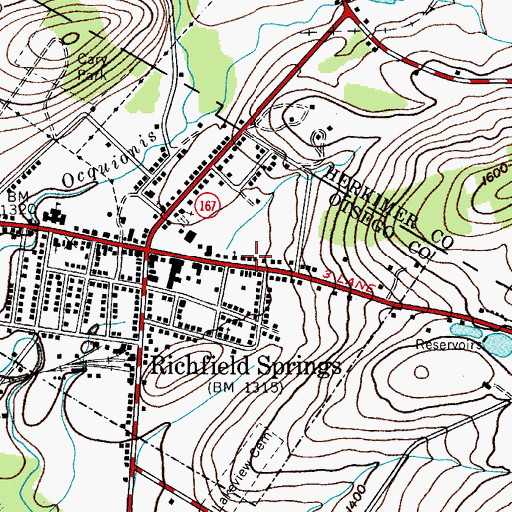 Topographic Map of Welcome Home for Adults, NY