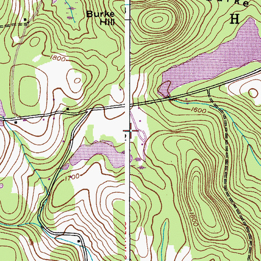 Topographic Map of Cooperstown Beaver Valley Campground, NY