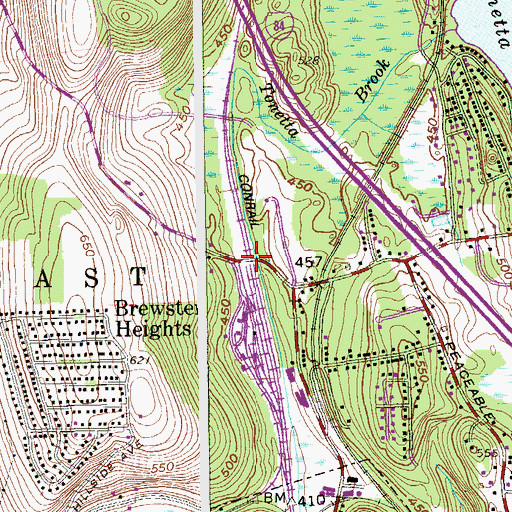 Topographic Map of Prospect Hill Road Bridge, NY