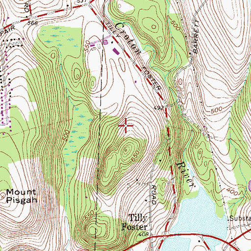 Topographic Map of Centennial Golf Club, NY