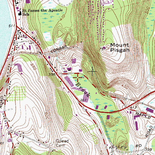 Topographic Map of Carmel Town Sewage District 2 Wastewater Treatment Plant, NY