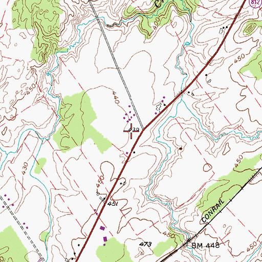 Topographic Map of Jolly K Mobile Home Park, NY