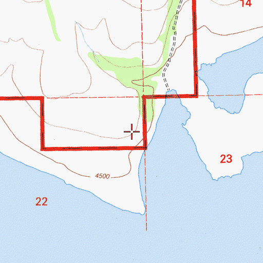 Topographic Map of Emigrant Trail, CA