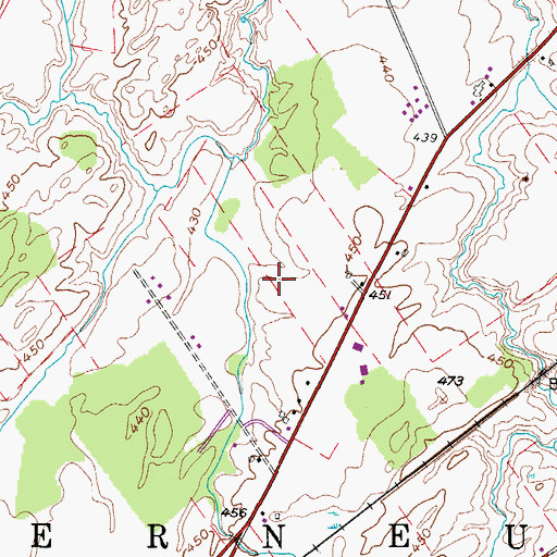 Topographic Map of Emerald Green, NY