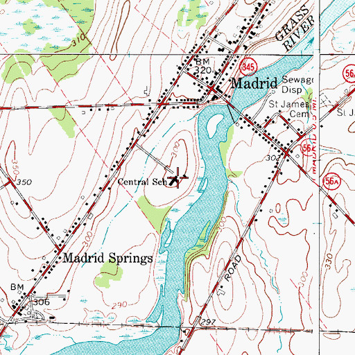 Topographic Map of Christian Fellowship Center, NY