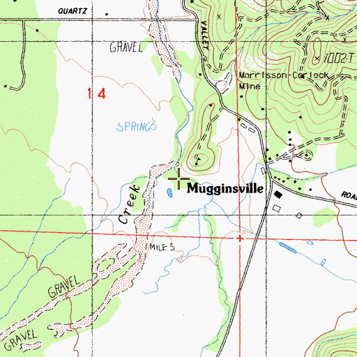 Topographic Map of Emigrant Creek, CA