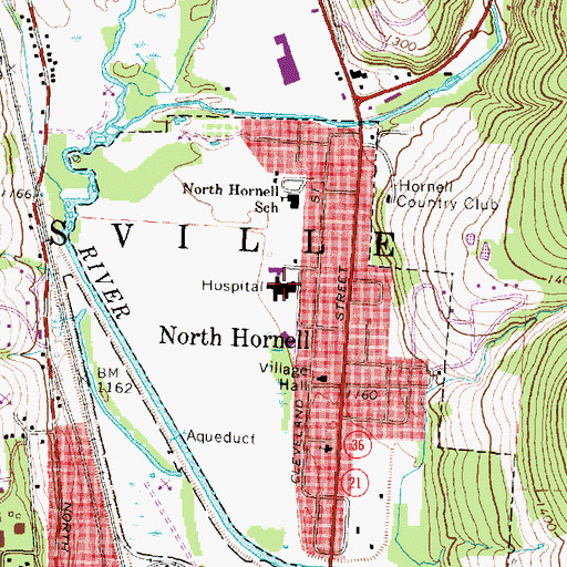 Topographic Map of McAuley Manor at Mercycare, NY