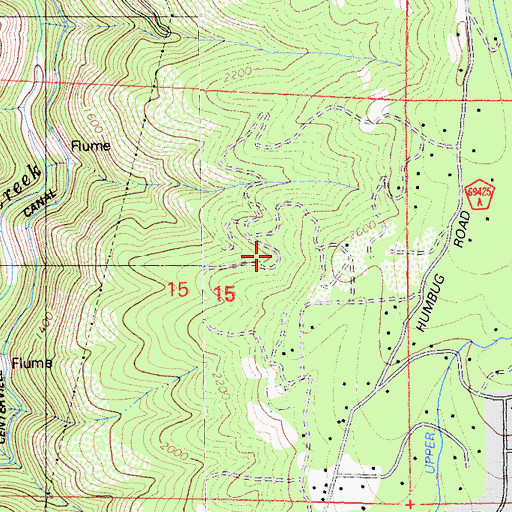 Topographic Map of Emma Mine, CA