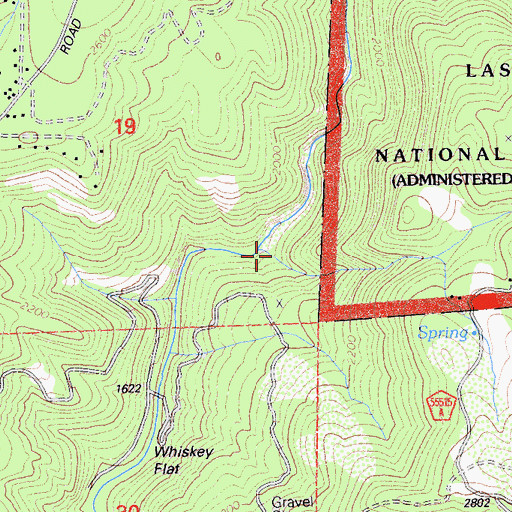 Topographic Map of Empire Creek, CA