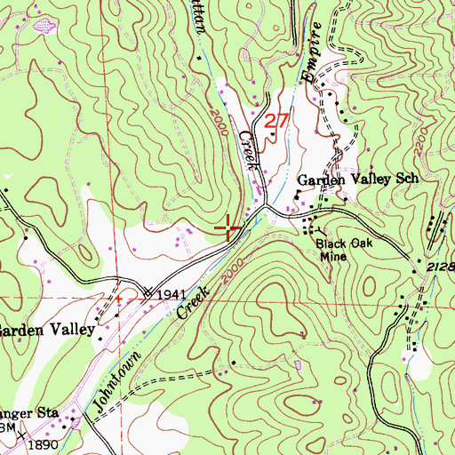 Topographic Map of Empire Creek, CA
