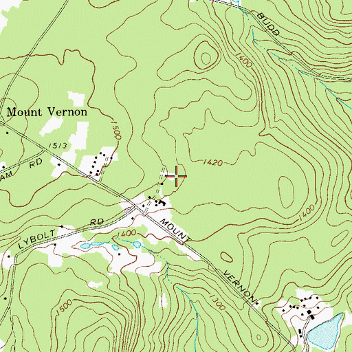 Topographic Map of Catskill Mountain Ranch Campground, NY
