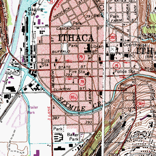 Topographic Map of Green Street House Assisted Living Center, NY