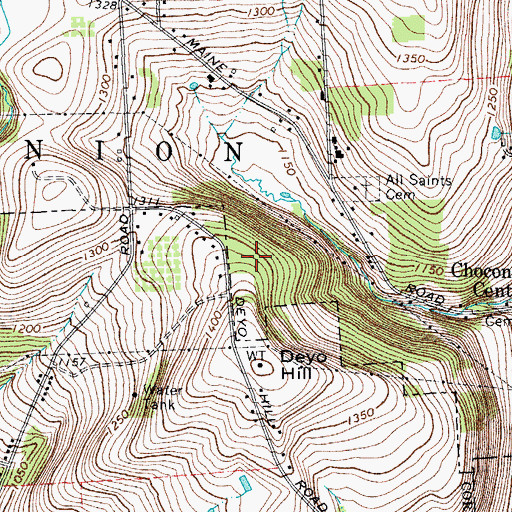 Topographic Map of James G Johnston Memorial Nursing Home, NY