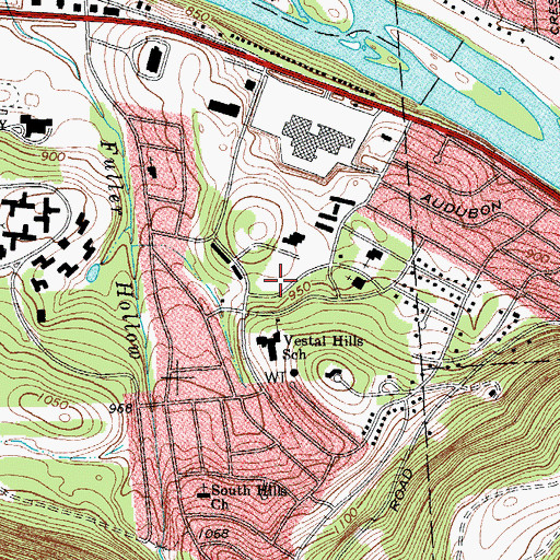 Topographic Map of Woodland Manor Assisted Living Facility, NY