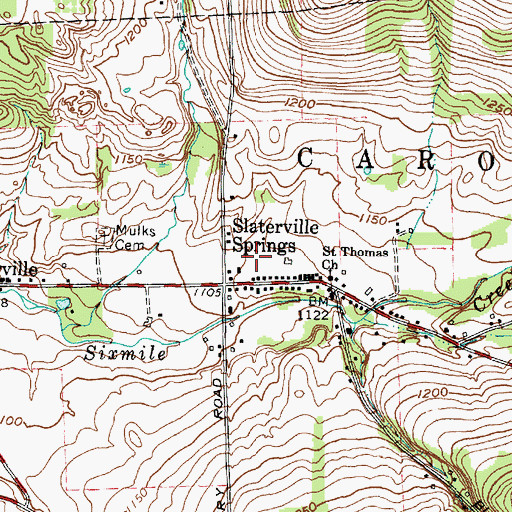 Topographic Map of Fountain Manor Assisted Living Center, NY
