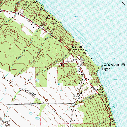 Topographic Map of Cayuga Nature Center, NY