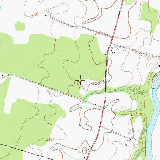 Topographic Map of Deerhaven Mobile Home Park, NY