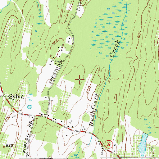 Topographic Map of Depew Mobile Home Park, NY