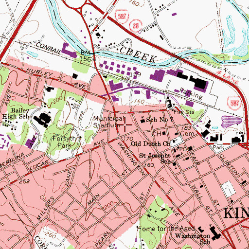 Topographic Map of Hutton Nursing Home, NY