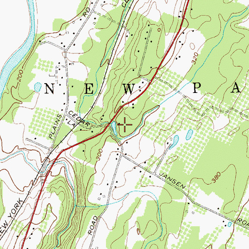 Topographic Map of New Paltz Nursing Home, NY