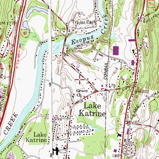 Topographic Map of Ten Broeck Commons Nursing Home, NY