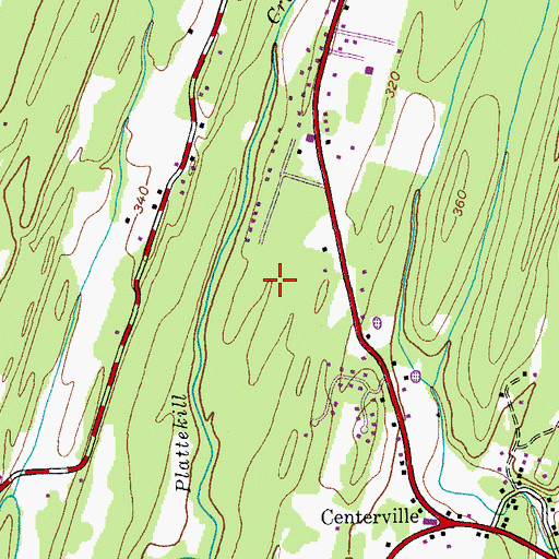 Topographic Map of Rip Van Winkle Campground, NY