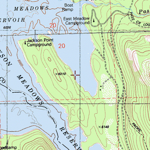 Topographic Map of Ennors Ranch, CA