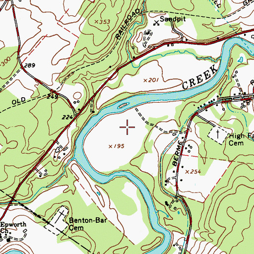 Topographic Map of Stone Dock Golf Course, NY
