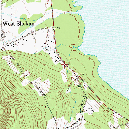 Topographic Map of Olive Free Library, NY