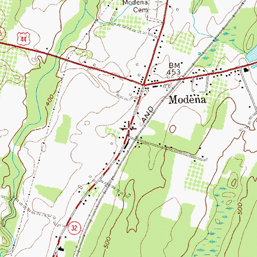 Topographic Map of Plattekill Library, NY