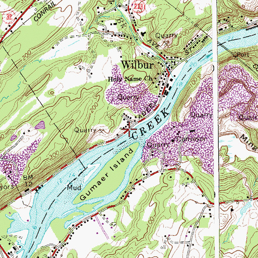 Topographic Map of Tidewater Marina, NY