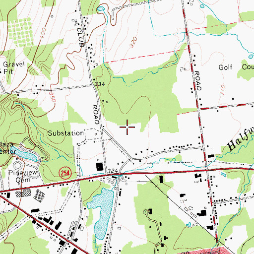 Topographic Map of Landing of Queensbury Assisted Living Center, NY
