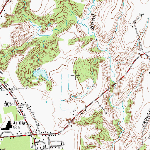 Topographic Map of Kingswood Golf Club, NY