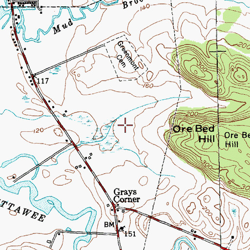 Topographic Map of Valley View Golf Course, NY