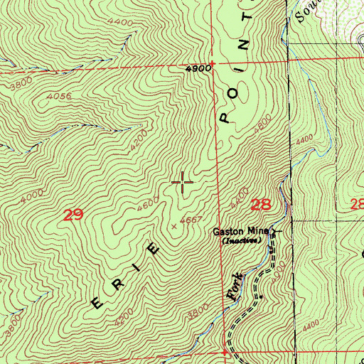 Topographic Map of Erie Point, CA