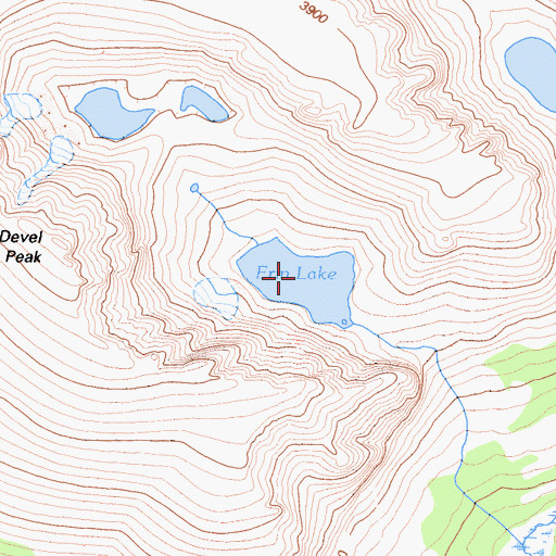 Topographic Map of Erin Lake, CA