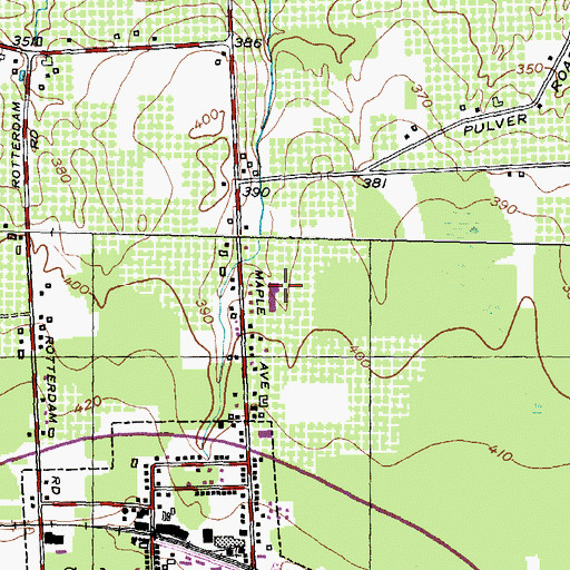 Topographic Map of Blossom View Nursing Home, NY