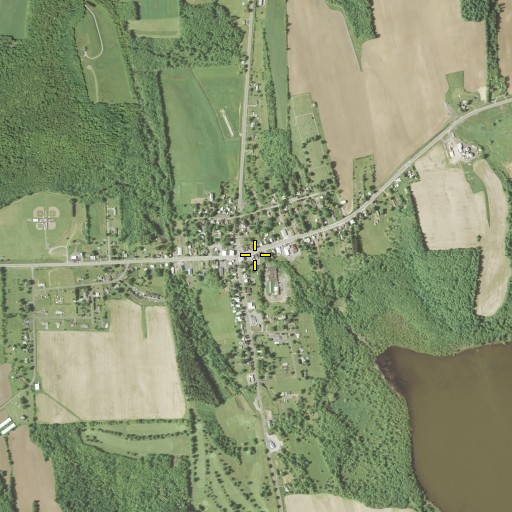 Aerial/Satellite Image of Cato Post Office, NY