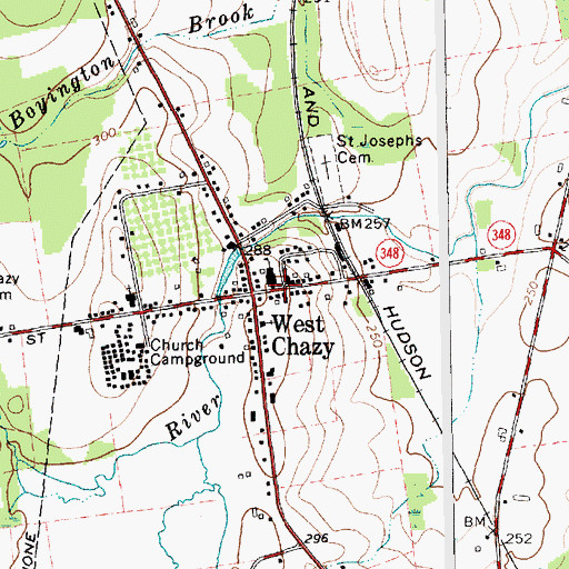 Topographic Map of Dodge Library, NY