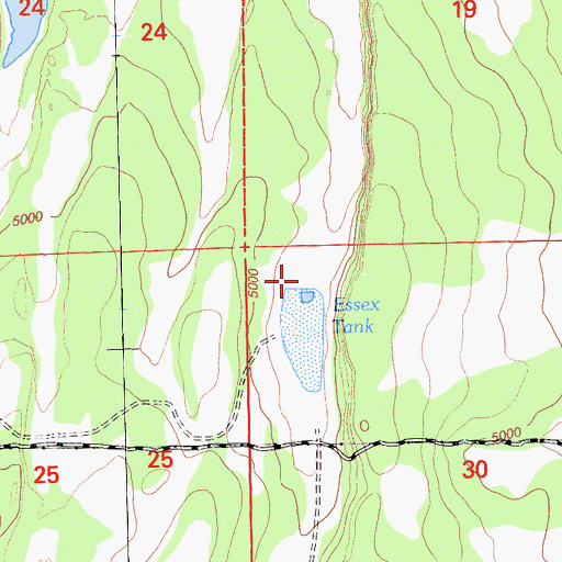 Topographic Map of Essex Tank, CA