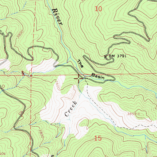 Topographic Map of Estell Creek, CA