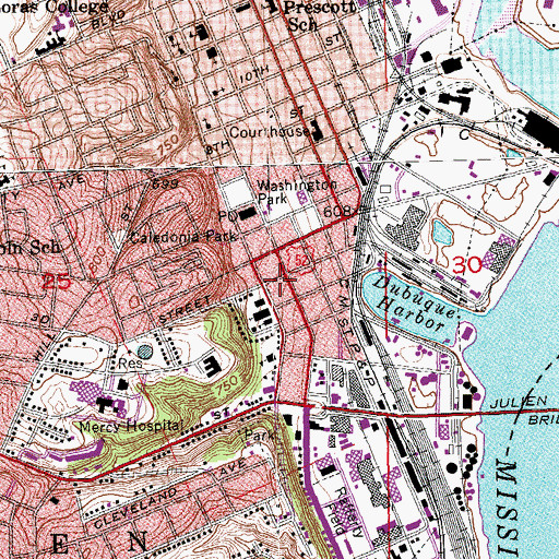 Topographic Map of Paramount Emergency Medical Services Station 3, IA