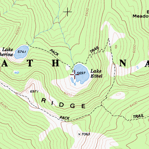 Topographic Map of Lake Ethel, CA