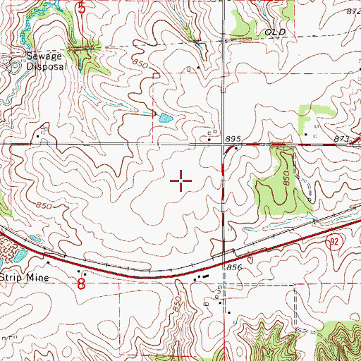 Topographic Map of 3M Knoxville, IA