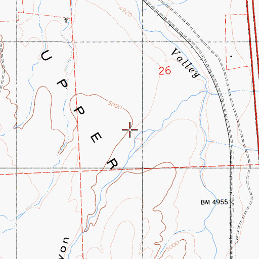Topographic Map of Evans Canyon, CA